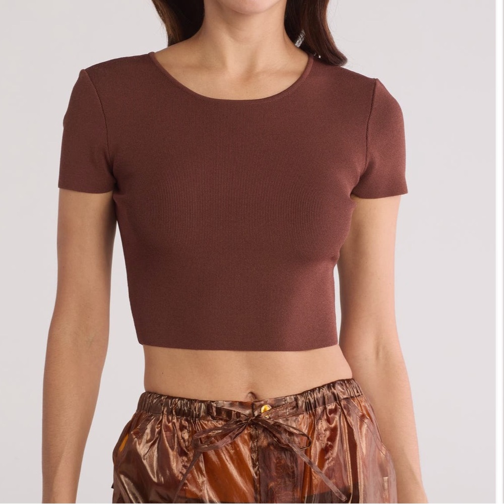 STAUD Ila Micro Rib Top